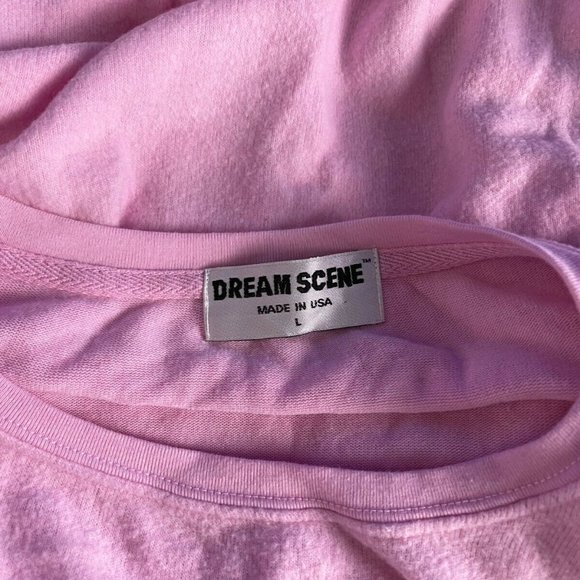 Dream Scene Rose All Day Sweatshirt Long Sleeve Pullover Scoop Neck Women L‎ - Picture 9 of 11